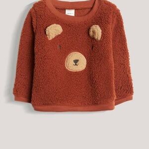 5 for‎ $20 ✨ NEW Carter’s baby Infant Sherpa bear cozy Brown Sweater 6 month
